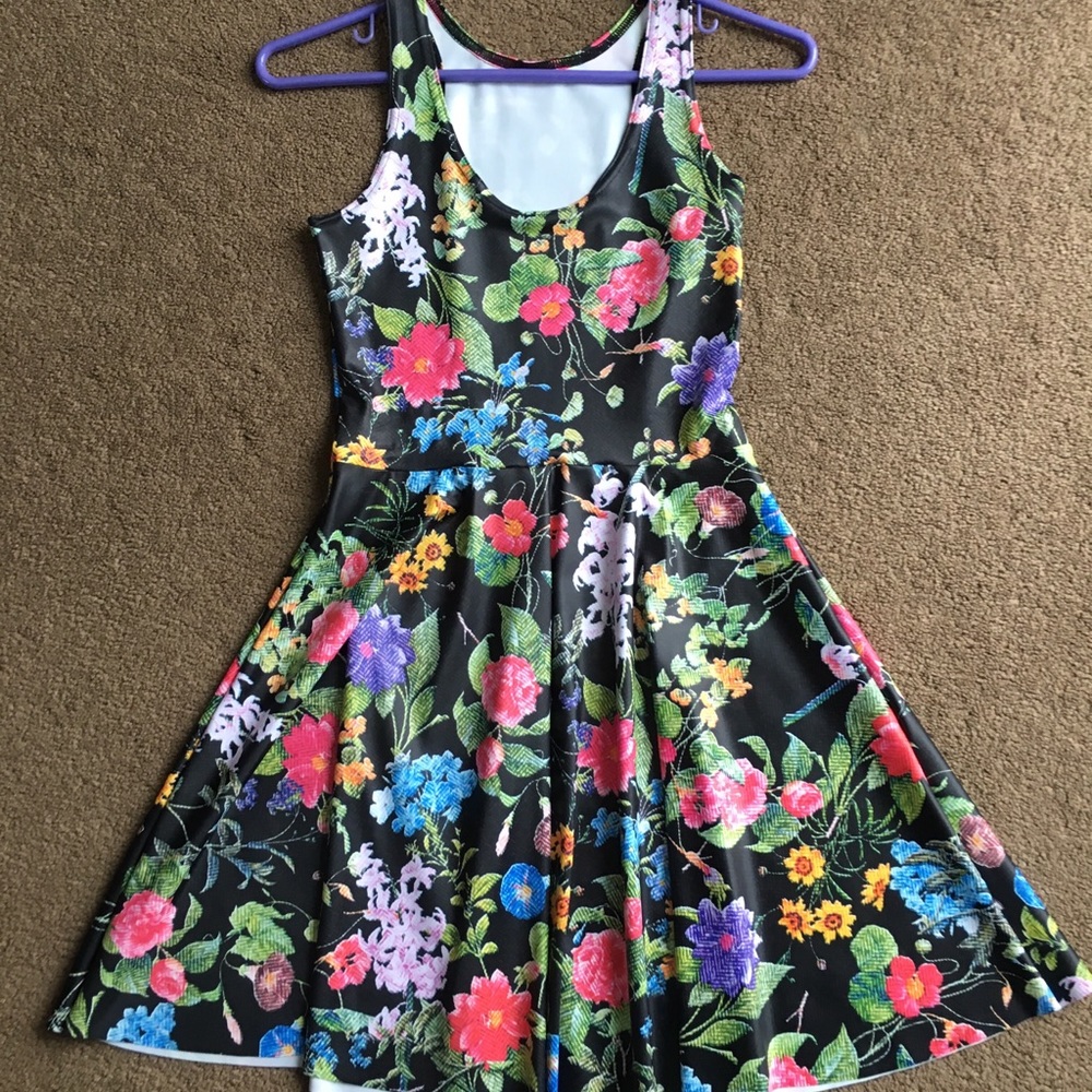 Blackmilk Bloom Loom Skater Dress